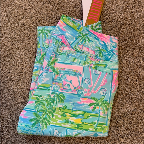 Lilly Pulitzer Pants - NWT Lilly Pulitzer Luxletic Corso Golf Pant UPF 50+ Honda Classic Golf size 0